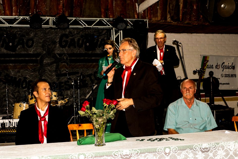 16.03.2019 - Vice-prefeito Idemar Barz no jantar e baile de posse da nova patronagem da União Gaúcha - Foto Michel Corvello
