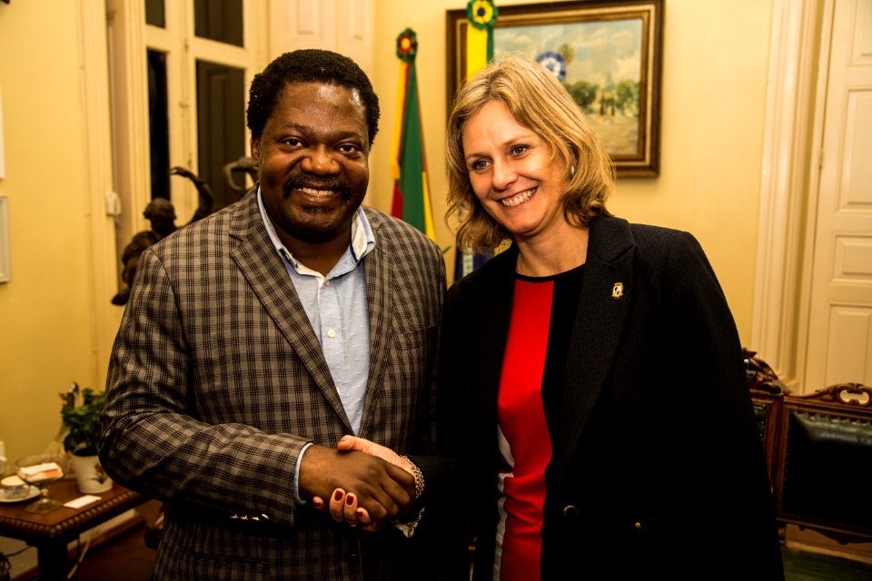 16.05.2019 - Prefeita Paula Mascarenhas recebe comitiva africana - Foto: Gustavo Vara
