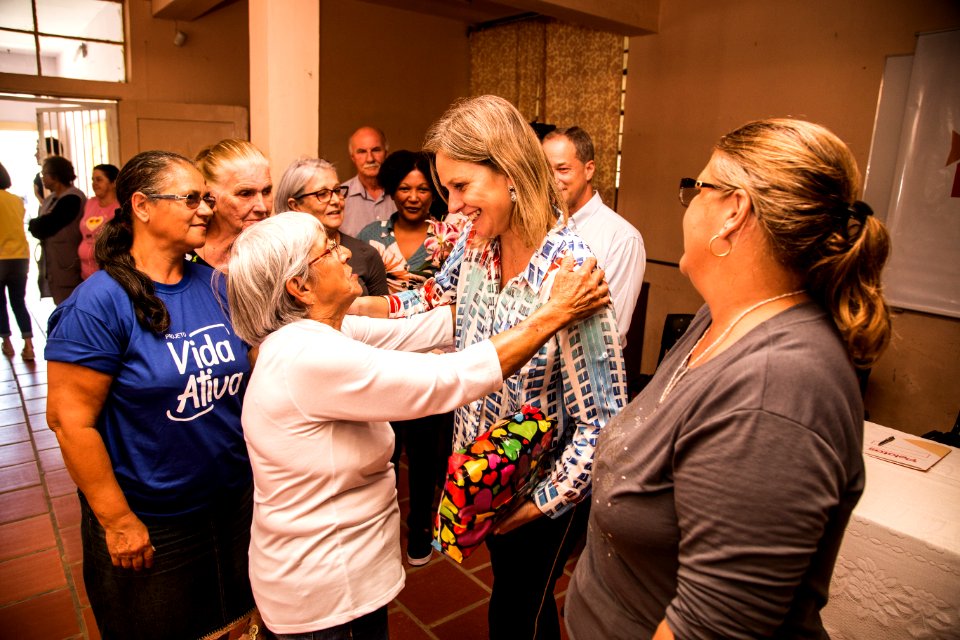 08.04.2019 - Prefeita Paula Mascarenhas realiza assinatura da ordem de início das obras de reforma do Cras São Gonçalo no Navegantes - Foto: Gustavo Vara