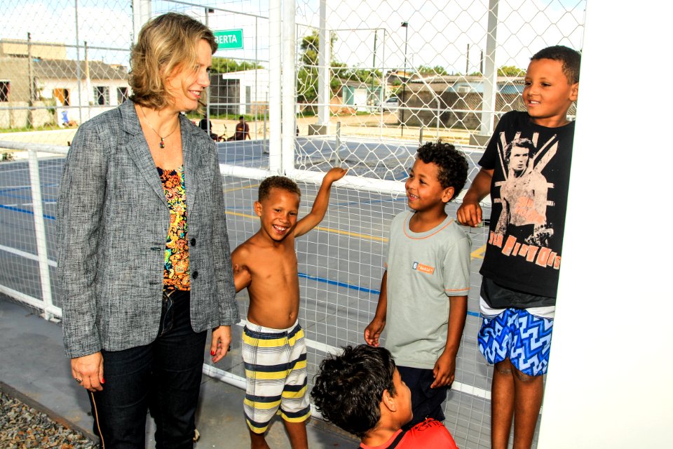 04.01.2019 - Prefeita Paula Mascarenhas visita às obras do CEU Dunas  - Foto: Gustavo Vara