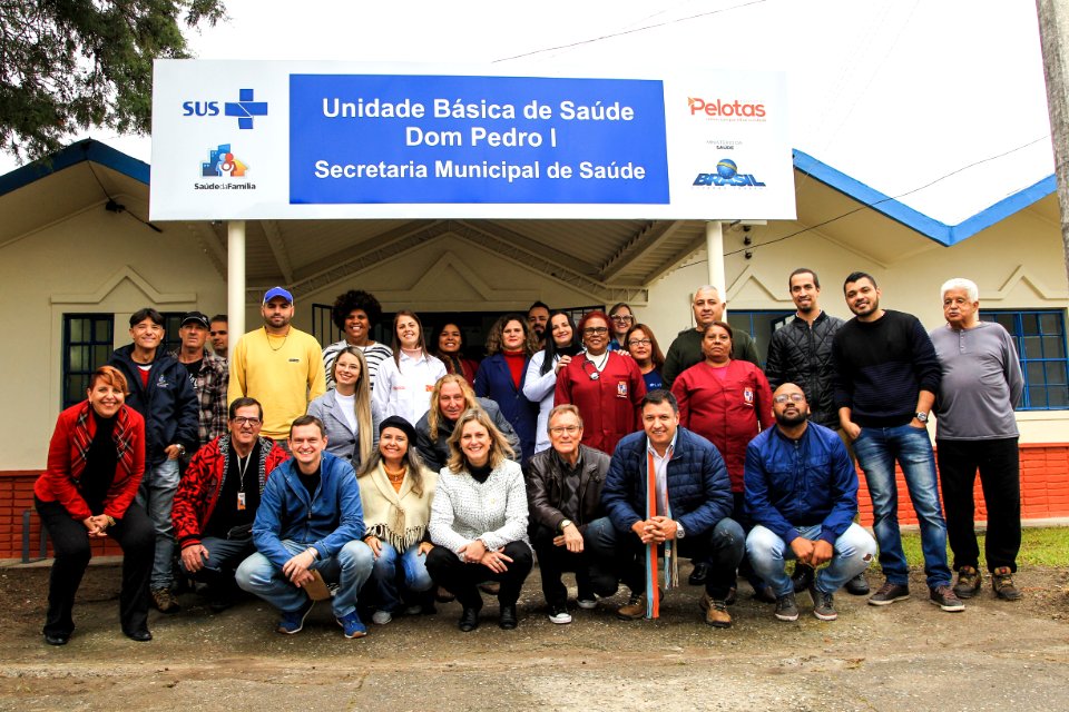 05.06.2018 - Prefeita Paula Mascarenhas e o vice idemar Barz na reinauguração da UBS Dom Pedro I, reformada pela mão de obra prisional - Foto: Gustavo Vara