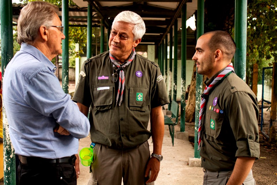 28.04.2019 - Vice-prefeito Idemar Barz  visita o Grupo de Escoteiros Humaitá-sul - Foto Michel Corvello