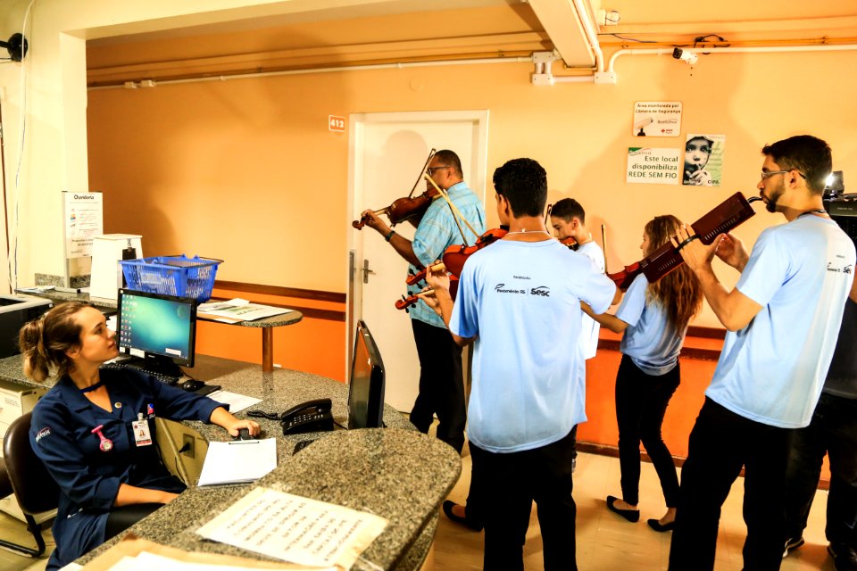15.01.2019 -  Apresentação do coro de Violinos de Minas Gerais na Beneficiência Portuguesa  - Foto: Gustavo Vara