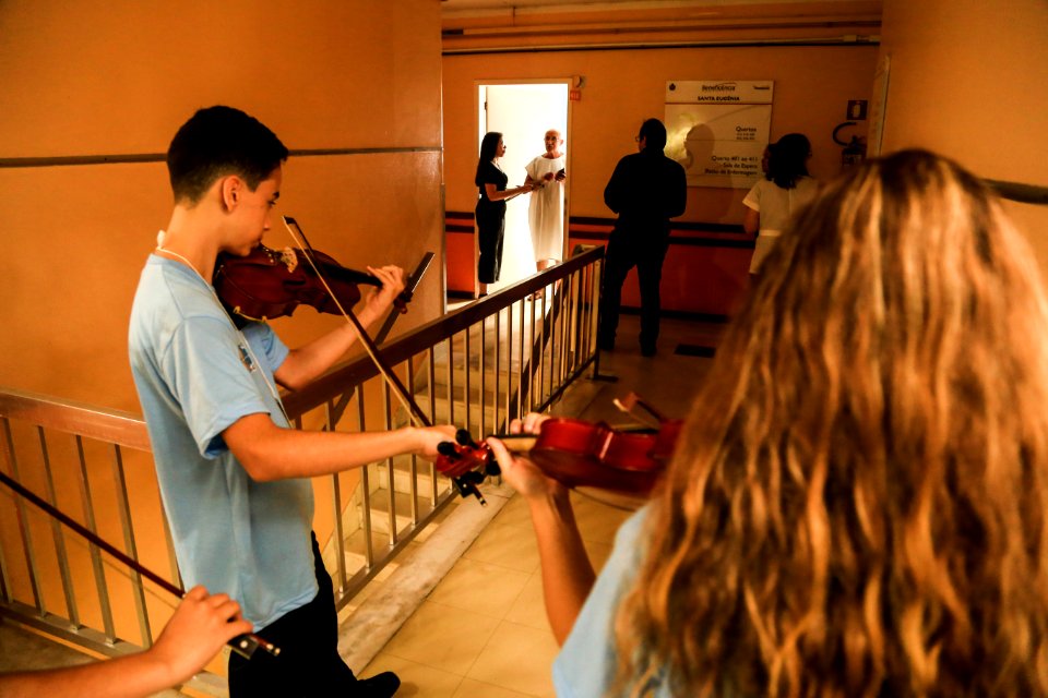 15.01.2019 -  Apresentação do coro de Violinos de Minas Gerais na Beneficiência Portuguesa  - Foto: Gustavo Vara