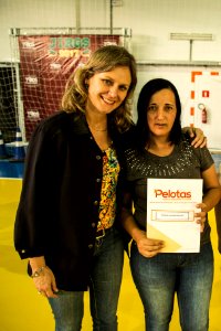 25.01.2018 - Prefeita Paula Mascarenhas durante entrega de certificados de regularizacão fundiária do Mário Meneghetti - Foto: Gustavo Vara