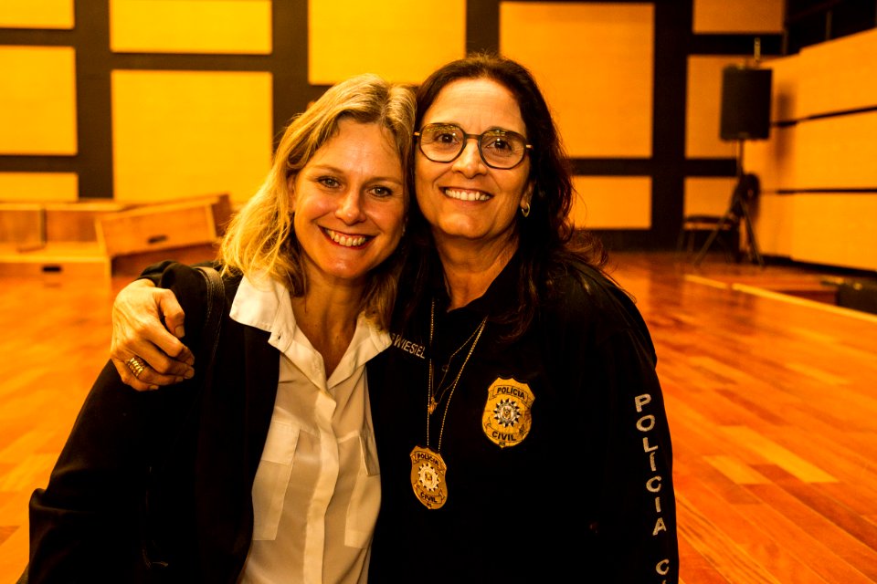 29.04.2019 - Prefeita Paula Mascarenhas realiza palestra para alunos do curso de formação profissional na Academia de Polícia Civil, em Porto Alegre - Foto: Gustavo Vara