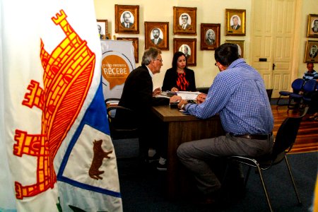 23.11.2017 - Prefeito em exercicio Idemar Barz em audiências publicas individuais do projeto O Vice-Prefeito Recebe
