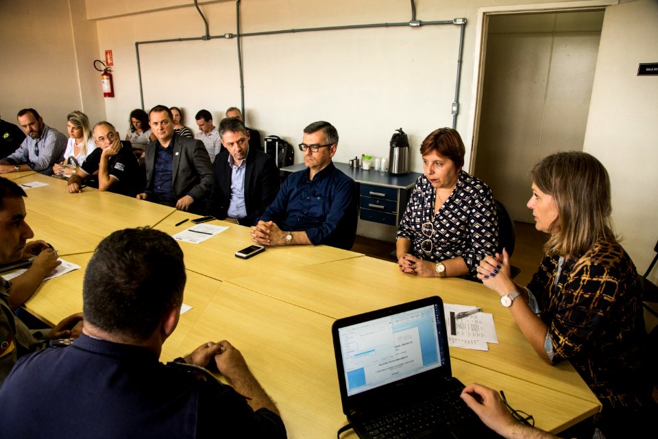19.03.2019 - Prefeita Paula Mascarenhas durante reunião do GGI - Foto: Gustavo Vara