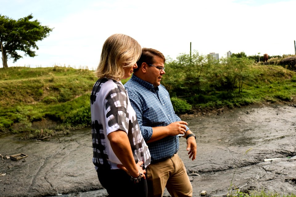 08.03.2019 - Prefeita Paula Mascarenhas visita as obras do Sanep - Foto Michel Corvello-38