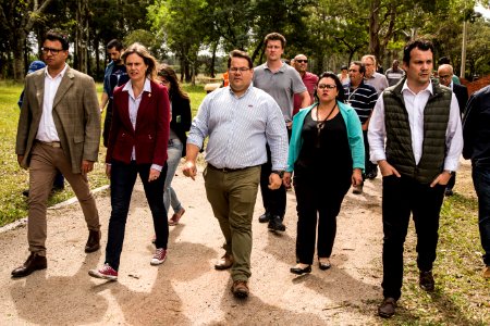 05.04.2019 - Prefeita Paula Mascarenhas e o vice Idemar Barz, acompanhados do secretário estadual de Meio Ambiente e Infraestrutura, Artur Lemos Junior, realizam visita a Barragem Santa Bárbara - Foto: Gustavo Vara