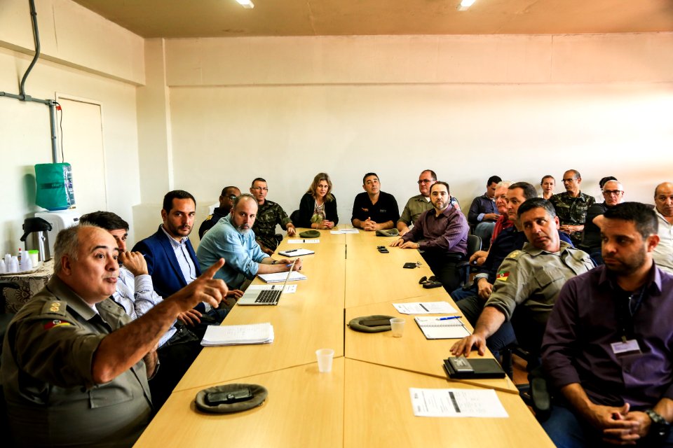 20.11.2018 - Prefeita Paula Mascarenhas durante reunião do GGI - Foto: Gustavo Vara