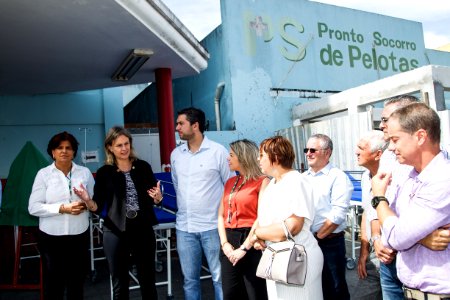 29.03.2019 - Prefeita Paula Mascarenhas no ato de entrega de materiais ao Pronto Socorro, via doação do deputado federal Daniel Trzeciak, através da não utilização de recursos em seu gabinete - Foto: Gustavo Vara