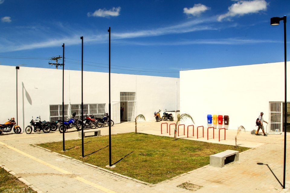 04.01.2019 - Prefeita Paula Mascarenhas visita às obras do CEU Dunas  - Foto: Gustavo Vara