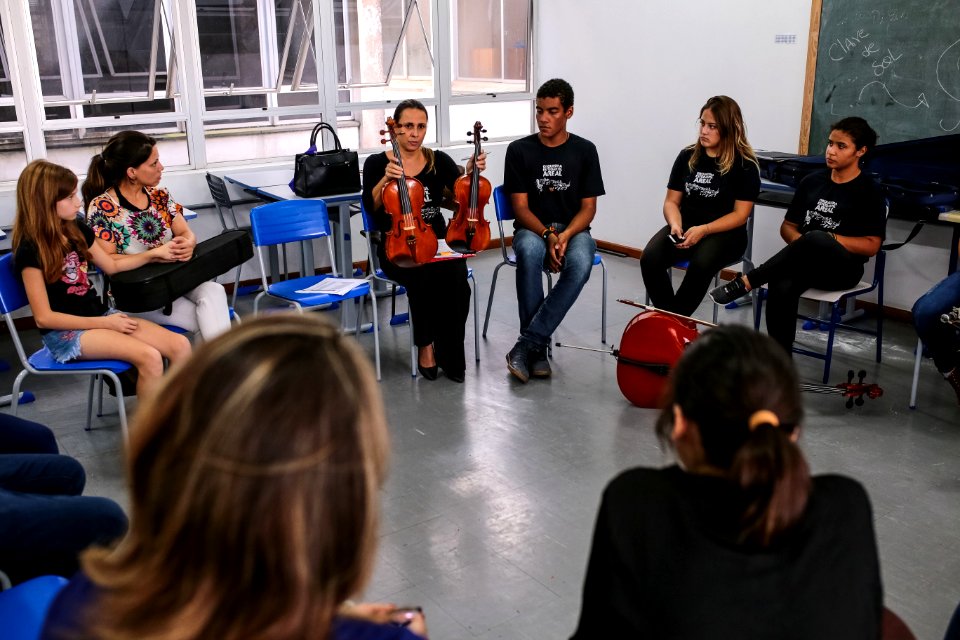 25.04.2018 Entrevista com integrantes da orquestra minicipal - Fotos Gustavo Mansur