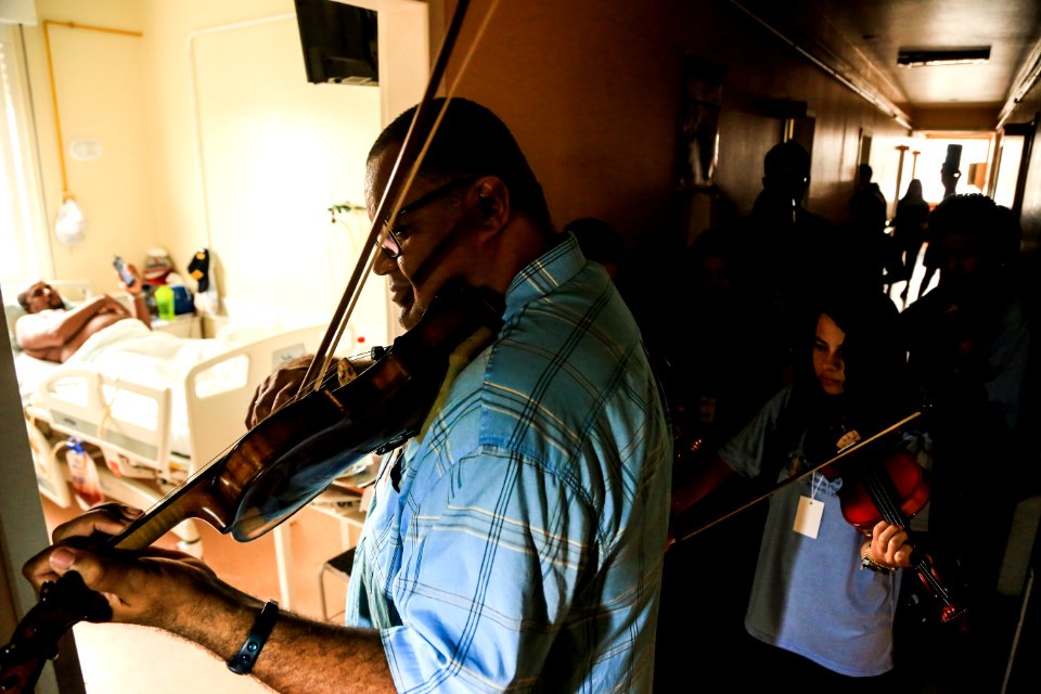 15.01.2019 -  Apresentação do coro de Violinos de Minas Gerais na Beneficiência Portuguesa  - Foto: Gustavo Vara