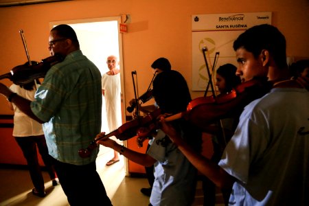 15.01.2019 -  Apresentação do coro de Violinos de Minas Gerais na Beneficiência Portuguesa  - Foto: Gustavo Vara