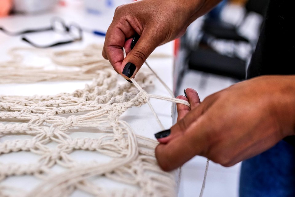 19.04.2018 Saúde promove oficina de Macramé - Fotos Gustavo Mansur