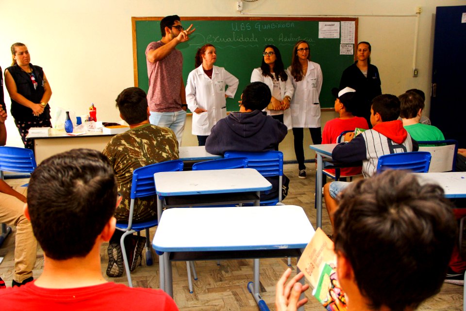 13.11.2018 - SMS - Conscientização da gravidez na adolescência na escola Luiz Carlos Corrêa - Foto Marcel Ávila