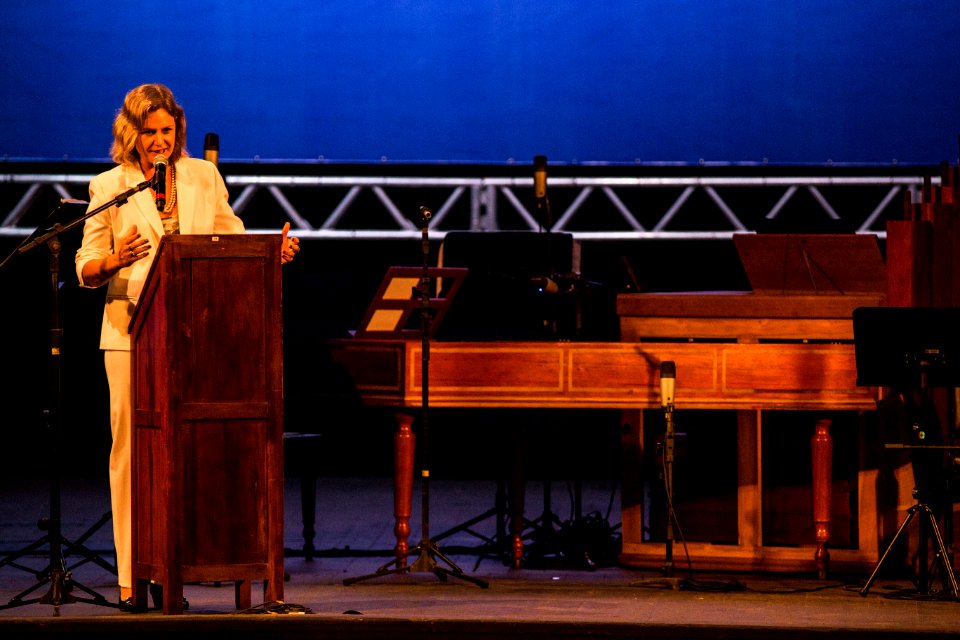 14.01.2019 - Prefeita Paula Mascarenhas e o vice Idemar Barz na abertura oficial do Festival Internacional SESC de Música - Foto: Gustavo Vara