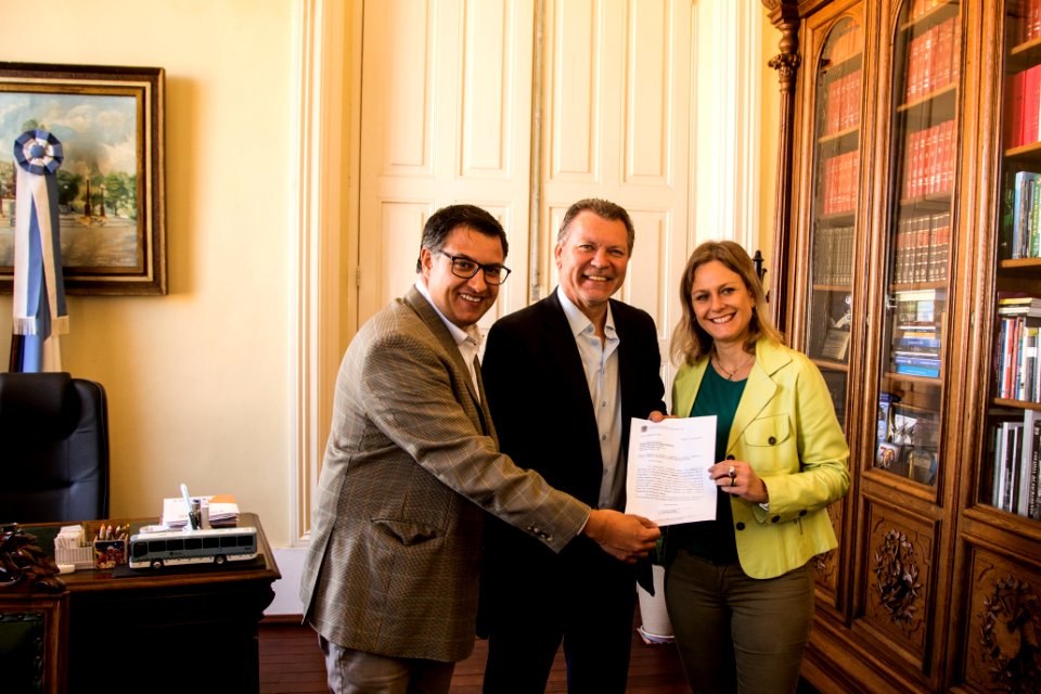 18.04.2019 - Prefeita Paula Mascarenhas recebe a visita do deputado federal Afonso Hamm - Foto: Gustavo Vara