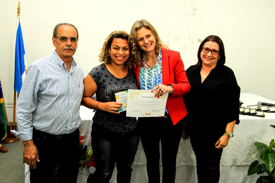 19.10.2018 - Prefeita Paula Mascarenhas durante homenagem ao Dia do Professor aos professores da rede municipal - Foto: Gustavo Vara
