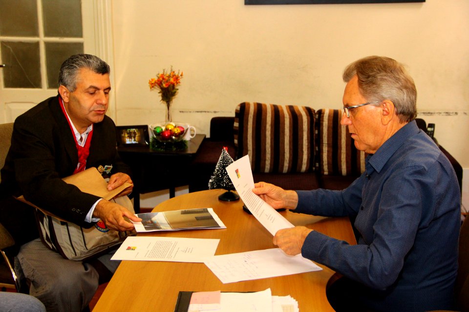 28.11.2018 - Gab Vice Prefeito - Visita do novo coordenador da 26° Região Tradicionalista - Foto Marcel Avila