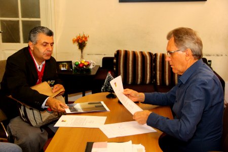 28.11.2018 - Gab Vice Prefeito - Visita do novo coordenador da 26° Região Tradicionalista - Foto Marcel Avila
