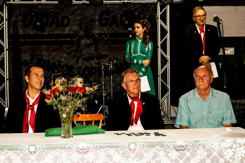 16.03.2019 - Vice-prefeito Idemar Barz no jantar e baile de posse da nova patronagem da União Gaúcha - Foto Michel Corvello