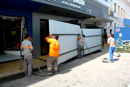06.02.2019 - SEPLAG - Obras de Requalificação do Calçadão - Foto Marcel Avila