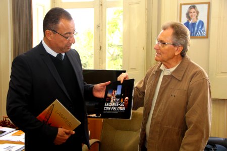 14.06.2018 - Gab-Vice Prefeito - Visita Diretor Nacional Educação a Distância da rede La Salle - Foto Marcel Avila