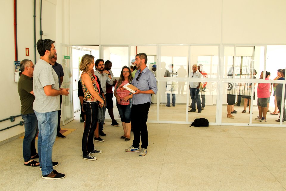 04.01.2019 - Prefeita Paula Mascarenhas visita às obras do CEU Dunas  - Foto: Gustavo Vara