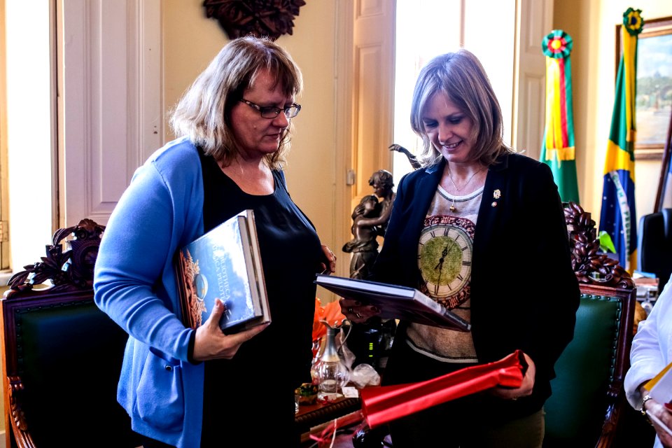 12.03.2018 Visita da Cônsul Estados Unidos em Porto Alegre, Julia Harlan - Fotos Gustavo Mansur