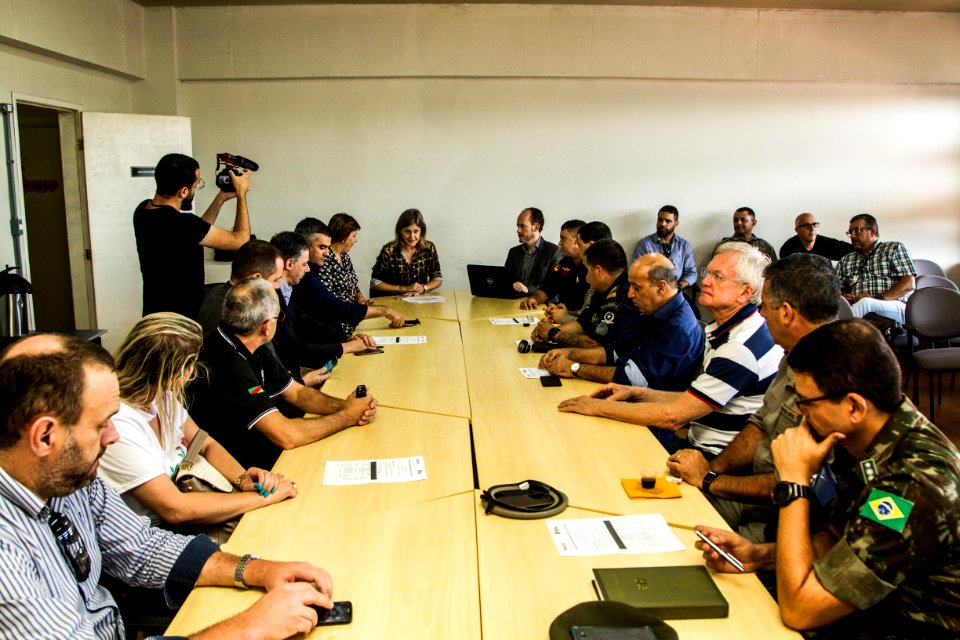 19.03.2019 - Prefeita Paula Mascarenhas durante reunião do GGI - Foto: Gustavo Vara