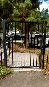 Pedestrian Gate with Keypad Lock 1