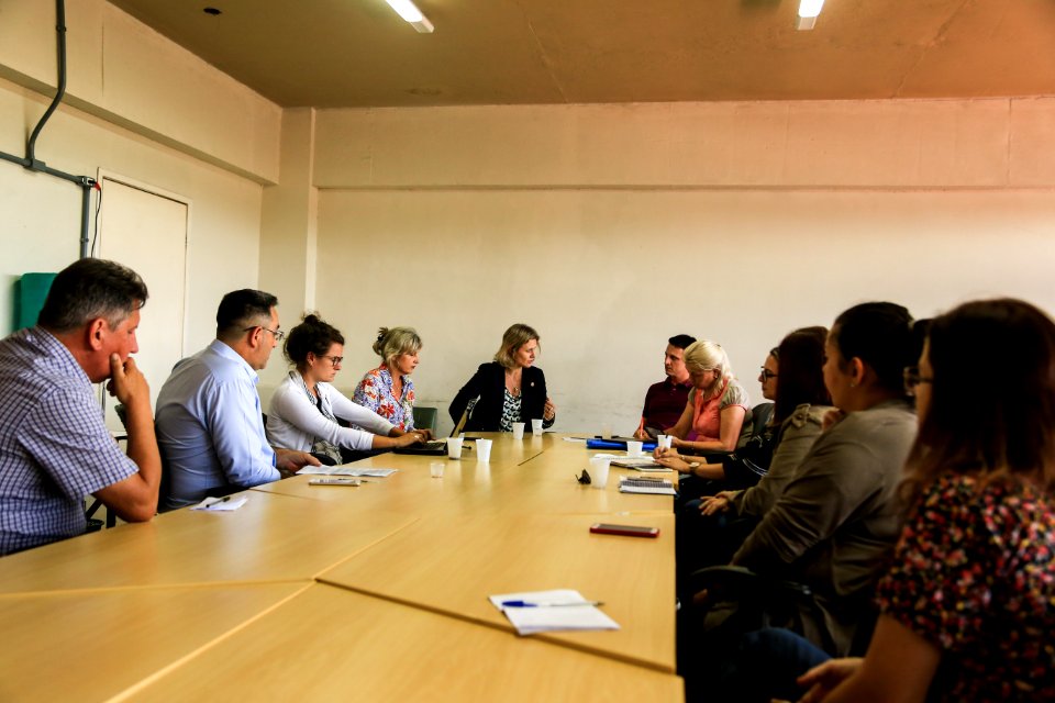 05.12.2018 - Prefeita Paula Mascarenhas durante reunião do CIP - Foto: Gustavo Vara