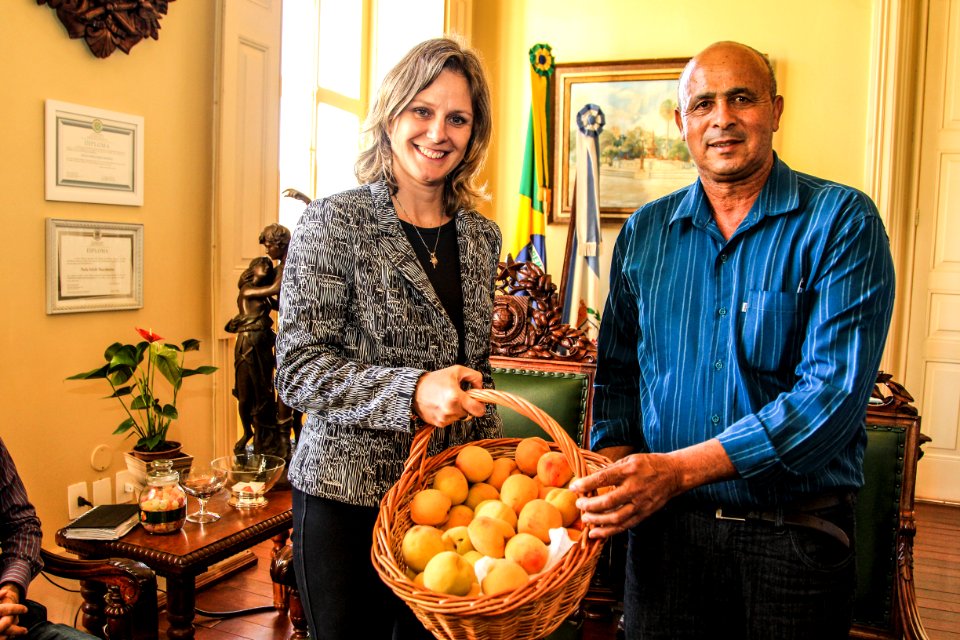 31.10.2017 - Prefeita Paula Mascarenhas em reunião com Sindocopel e secretário de Desenvolvimento Rural, Jair Seidel.