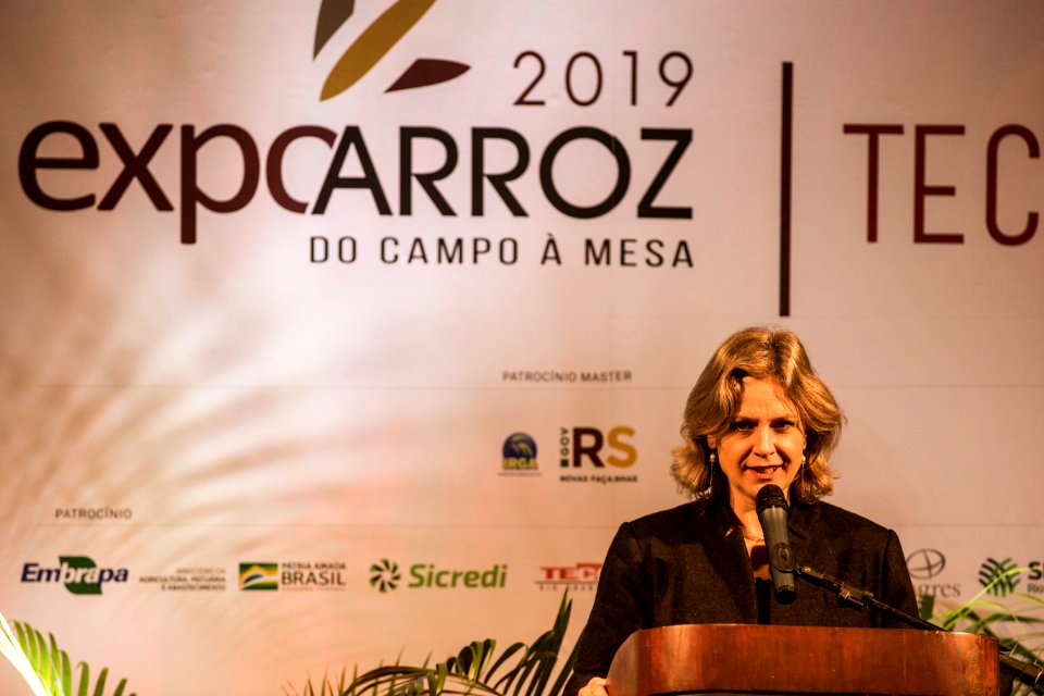 14.05.2019 - Prefeita Paula Mascarenhas prestigia a abertura da Expoarroz - Foto: Gustavo Vara