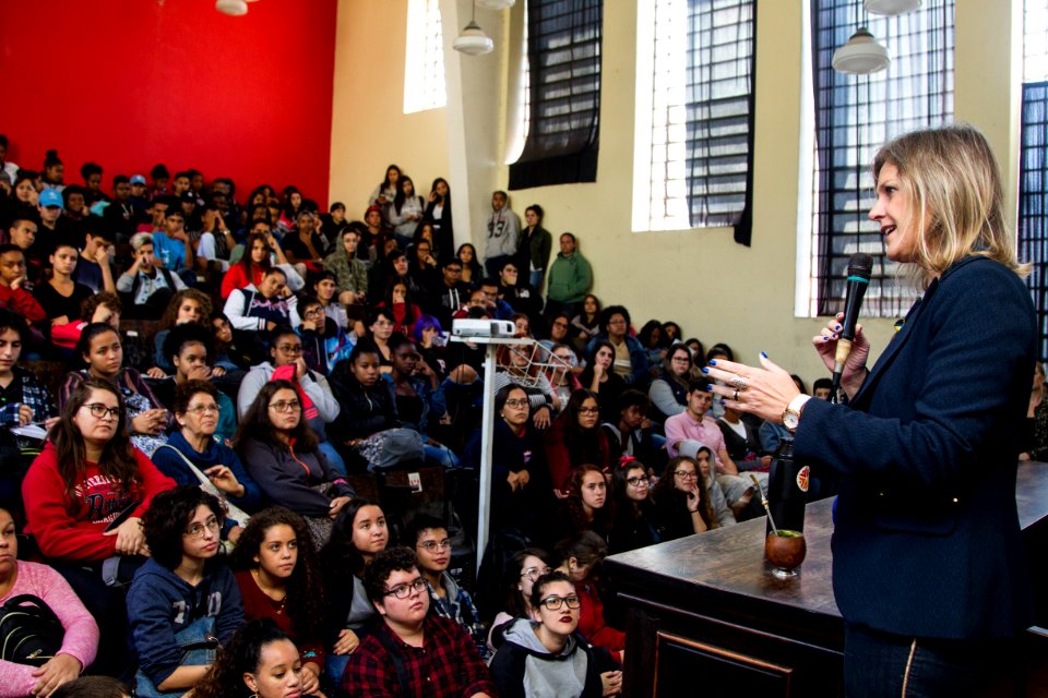21.03.2019 - Prefeita Paula Mascarenhas realiza apresentação do Start aos alunos do Assis Brasil - Foto: Gustavo Vara