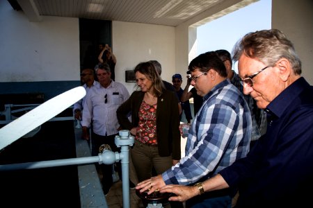 09.11.2018 - Prefeita Paula Mascarenhas e o vice Idemar Barz, acompanhados do Diretor Presidente do SANEP, Alexandre Garcia, realizam visita técnica na ETA Sinnot - Foto: Gustavo Vara