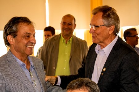 25.04.2019 - Vice-prefeito Idemar Barz presente na Reunião-Almoço Tá na hora com palestra de Realdir Furtado - Foto Michel Corvello