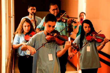 15.01.2019 -  Apresentação do coro de Violinos de Minas Gerais na Beneficiência Portuguesa  - Foto: Gustavo Vara