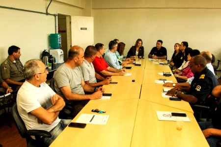 11.01.2019 - Prefeita Paula Mascarenhas durante reunião do GGI na Secretaria de Segurança Pública - Foto: Gustavo Vara