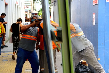 06.02.2019 - SEPLAG - Obras de Requalificação do Calçadão - Foto Marcel Avila