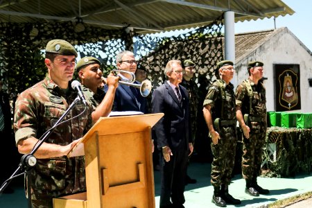 19.11.2018 - Vice Idemar na cerimônia do dia da Bandeira no 9º batalhão militar - FotoMichelCorvello
