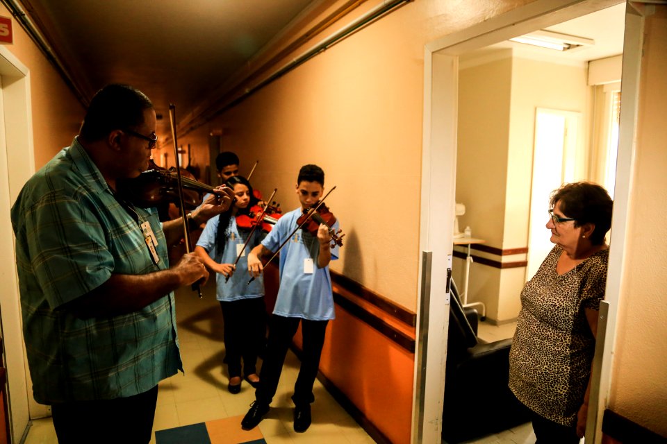 15.01.2019 -  Apresentação do coro de Violinos de Minas Gerais na Beneficiência Portuguesa  - Foto: Gustavo Vara