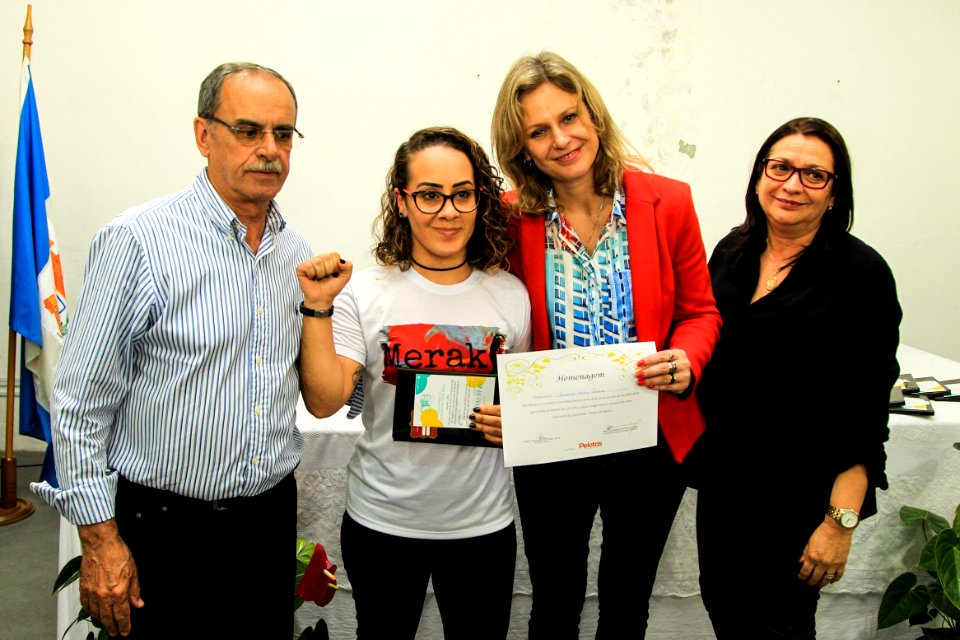 19.10.2018 - Prefeita Paula Mascarenhas durante homenagem ao Dia do Professor aos professores da rede municipal - Foto: Gustavo Vara