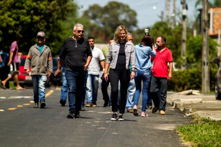 22.10.2018 - Prefeita Paula Mascarenhas realiza a caminhada de entrega da ruas 6 e 7 da Bom Jesus - Foto: Gustavo Vara