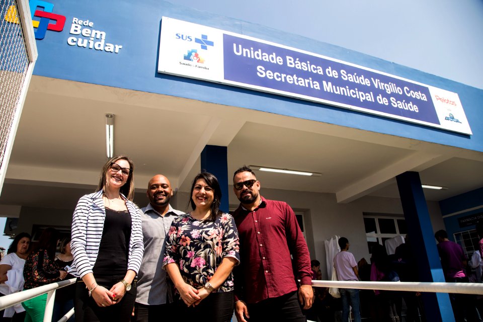 29.09.2018 - Prefeita Paula Mascarenha e o vice Idemar Barz na cerimônia de inauguração da UBS Virgilio Costa - Foto: Gustavo Vara