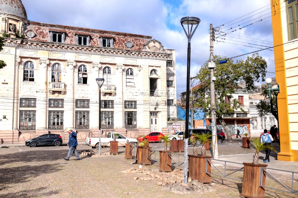 13.06.2018 Obra Iluminação do Mercado Público - Fotos Gustavo Mansur