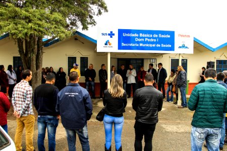 05.06.2018 - Prefeita Paula Mascarenhas e o vice idemar Barz na reinauguração da UBS Dom Pedro I, reformada pela mão de obra prisional - Foto: Gustavo Vara